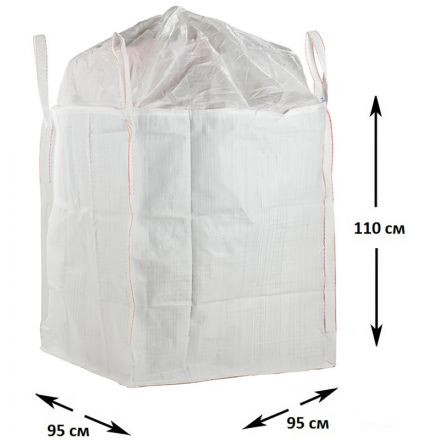 Биг Бэг 4-х стропный, 95x95x110 см., верх-юбка, дно глухое 1200 кг СПб