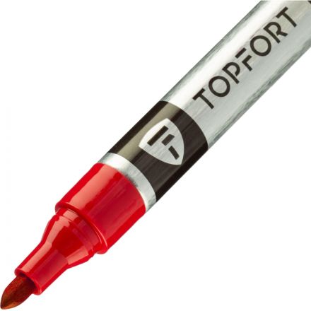 Маркер для металла TOPFORT MetalPro 1-3 мм красный Маркер для металла TOPFORT MetalPro 1-3 мм красный
