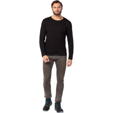 Футболка (160 г.) с длинным рукавом чрн.(XXXL)