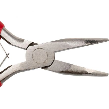 Тонкогубцы изогн. мини 120мм никел., авторазжим, облив рук. REXANT 12-4603