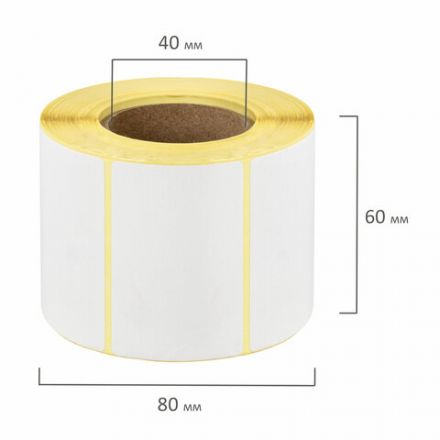 Термоэтикетки ЭКО, 58х40 мм, 700 этикеток в ролике, 122064 Термоэтикетки ЭКО, 58х40 мм, 700 этикеток в ролике, 122064