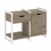 Loft Тумба на регулируемых опорах наборная. Вариант №3 VR.L-TN-3.O Тиквуд тёмный/Белый металл 970*460*719 Loft Тумба на регулируемых опорах наборная. Вариант №3 VR.L-TN-3.O Тиквуд тёмный/Белый металл 970*460*719