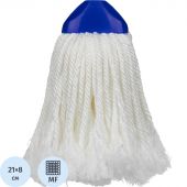 Насадка МОП веревочная Макси микрофибра 21 см белая