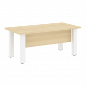 Yalta Стол руководителя LT.D-18.1 Акация/Белые опоры 1800*900*750
