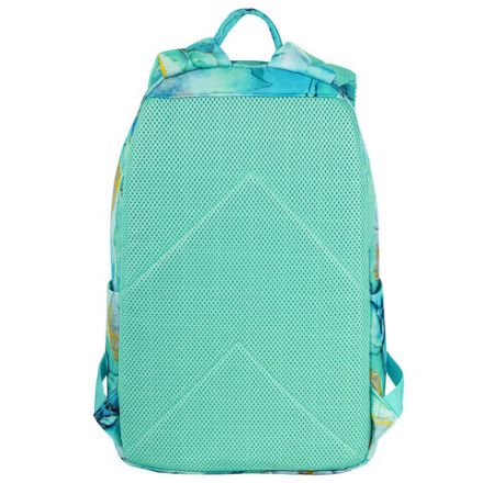 Рюкзак HEIKKI DREAM (ХЕЙКИ) универсальный, с карманом для ноутбука, эргономичный, "Mint marble", 42х26х14 см, 272526