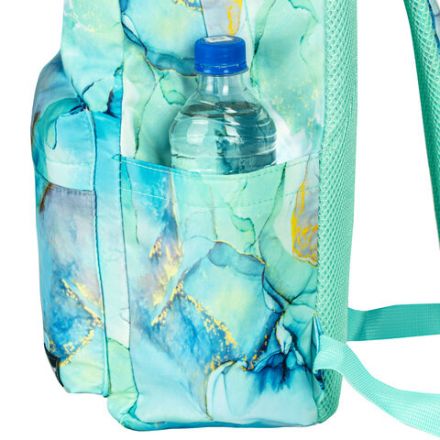 Рюкзак HEIKKI DREAM (ХЕЙКИ) универсальный, с карманом для ноутбука, эргономичный, "Mint marble", 42х26х14 см, 272526