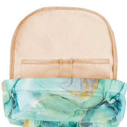 Рюкзак HEIKKI DREAM (ХЕЙКИ) универсальный, с карманом для ноутбука, эргономичный, "Mint marble", 42х26х14 см, 272526