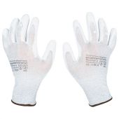 Перчатки антистатические SCAFFA "Antistat", карбоновая нить, полиуретановое покрытие, размер 9, L (большой), 00-00015299