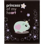 Тетрадь общая А5 48л №1School Princess,клет,скреп, ВД-лак