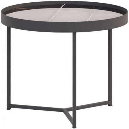 Стол журнальный KF_Комус Мебель Тайлер 450 (9643027701) ст.сах.нуар/чер.мат