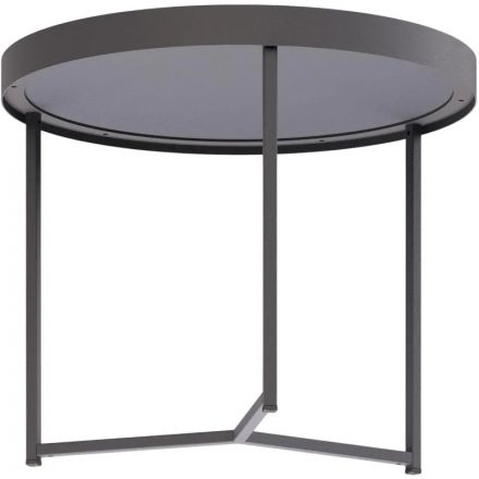 Стол журнальный KF_Комус Мебель Тайлер 450 (9643027701) ст.сах.нуар/чер.мат