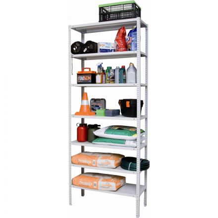 Стеллаж металлический P_МС-257/300 с 7-ю полками 1000x300x2500