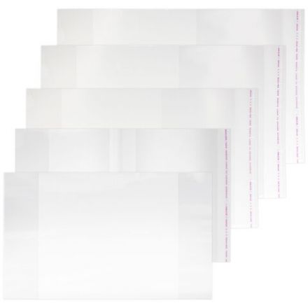 Обложки ПП для тетрадей и учебников, КЛЕЙКИЙ КРАЙ, НАБОР 20 шт., ПЛОТНЫЕ, 80 мкм, ПИФАГОР, 274118