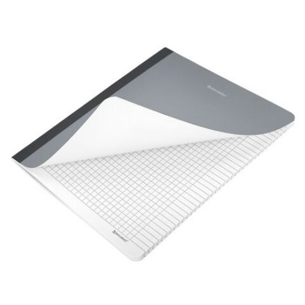 Тетрадь А5 96 л. BRAUBERG, на сшивке с корешком, клетка, обложка картон, "Ритм", 405289