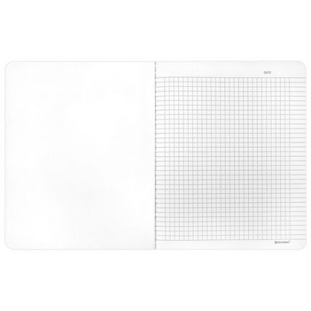 Тетрадь А5 96 л. BRAUBERG, на сшивке с корешком, клетка, обложка картон, "Ритм", 405289