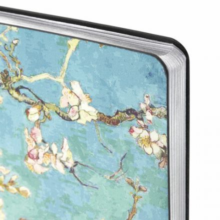 Ежедневник недатированный А5 (138х213 мм), BRAUBERG VISTA, под кожу, гибкий, 136 л., "Van Gogh", 111983