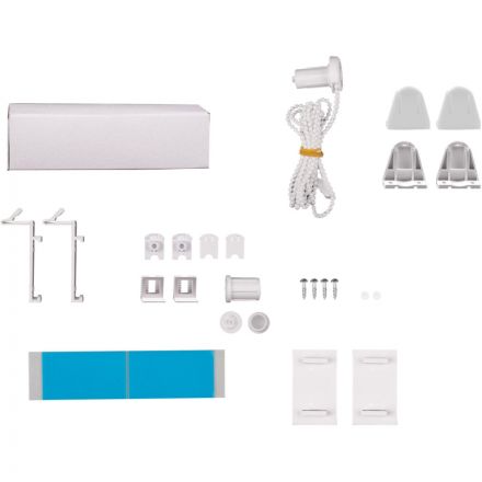 Рулонная штора Комус Мебель blackout silver 537837 V1, 90х160, белый Рулонная штора Комус Мебель blackout silver 537837 V1, 90х160, белый