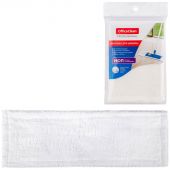 Насадка МОП для швабры OfficeClean Professional с карманами, 40*10см, микрофибра, белая