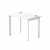 Стол прямой Everprof EVO на металлокаркасе 980х670х755 мм опоры 45гр Белый/Белый