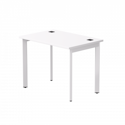 Стол прямой Everprof EVO на металлокаркасе 980х670х755 мм опоры 45гр Белый/Белый