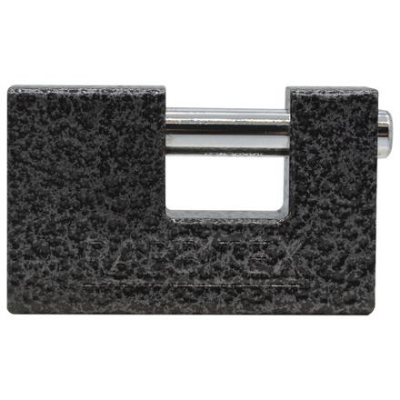 Замок навесной чугунный 80 мм "Гаражный" с полимерным покрытием, 3 ключа, RABBITEX (РАББИТЕКС), 671302