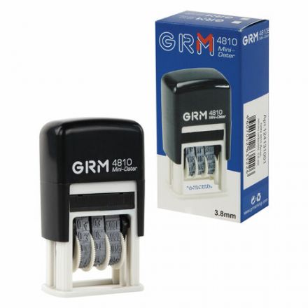 Датер-мини месяц цифрами, оттиск 20х3,8 мм синий, GRM 4810 BANK, 124131001 Датер-мини месяц цифрами, оттиск 20х3,8 мм синий, GRM 4810 BANK, 124131001