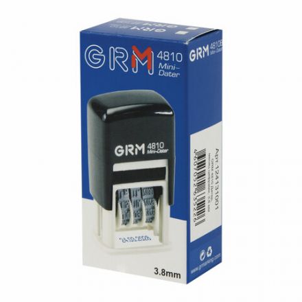 Датер-мини месяц цифрами, оттиск 20х3,8 мм синий, GRM 4810 BANK, 124131001 Датер-мини месяц цифрами, оттиск 20х3,8 мм синий, GRM 4810 BANK, 124131001