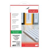 Этикетка самоклеящаяся 210х297 мм, 1 этикетка, полиэстер, серебро, 25 листов, TANEX, сырье Финляндия, 114544, TW-2000