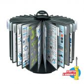 Демосистема настольная Promega office карусель 30 панелей черная Демосистема настольная Promega office карусель 30 панелей черная