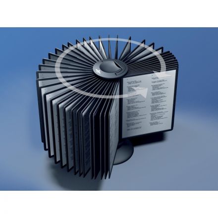 Демосистема настольная Promega office карусель 30 панелей черная