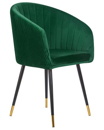 Стул обеденный DOBRIN MARY, зеленый велюр (1922-9)