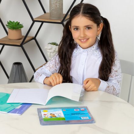 Обложки ПВХ для тетрадей и дневников, КОМПЛЕКТ 10 шт., ПЛОТНЫЕ, 110 мкм, 209х350 мм, прозрачные, ДПС, 1048.1/10 Обложки ПВХ для тетрадей и дневников, КОМПЛЕКТ 10 шт., ПЛОТНЫЕ, 110 мкм, 209х350 мм, прозрачные, ДПС, 1048.1/10