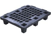 Паллет 800х600х150 перфорированный, на ножках  чёрный