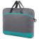 Сумка для документов STAFF MANAGER на молнии с карманом, полиэстер, серо-бирюзовая, 32х37х5 см, 270837