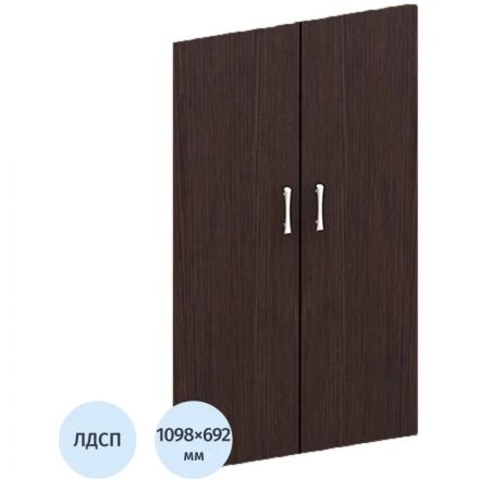 Двери MON_Канц средние Лдсп (2шт.) ДК36..16 венге
