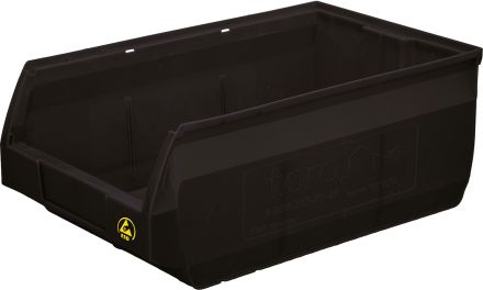 Ящик Palermo 500х310х200 PP, черный антистатичный