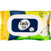 Бумага туалетная влажная Emily Style растворяющаяся,с крышкой 72шт/уп Бумага туалетная влажная Emily Style растворяющаяся,с крышкой 72шт/уп