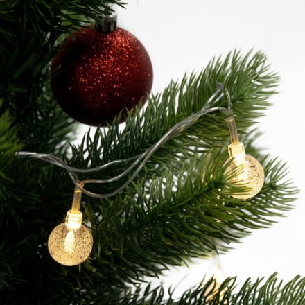 Электрогирлянда-нить комнатная "Bubble ball" 3 м, 30 LED, теплый белый, 220V, контроллер, ЗОЛОТАЯ СКАЗКА, 591364