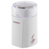 Кофемолка SCARLETT SC-CG44506, 160 Вт, объем 60 г, пластик, ножи из нержавеющей стали, белая с рисунком Кофемолка SCARLETT SC-CG44506, 160 Вт, объем 60 г, пластик, ножи из нержавеющей стали, белая с рисунком