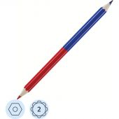 Карандаш двухцветный Koh-I-Noor красный/синий шестигранный