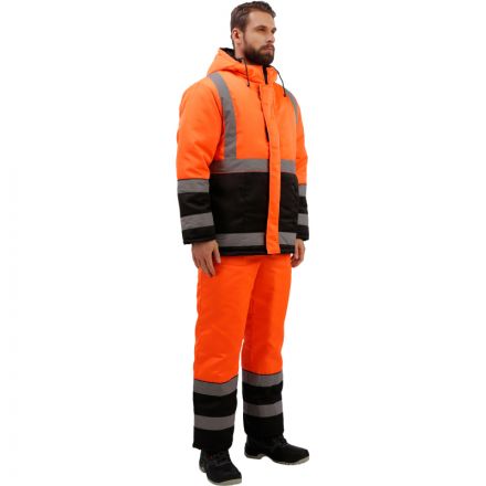 Костюм рабочий зимний муж. зд01-КПК оранж./черн. (р.52-54) 158-165