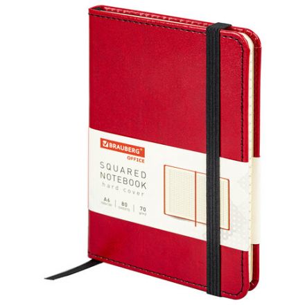 Блокнот МАЛЫЙ ФОРМАТ (100x150 мм) А6, BRAUBERG "Office", под кожу, 80 л., клетка, красный, 113326 Блокнот МАЛЫЙ ФОРМАТ (100x150 мм) А6, BRAUBERG "Office", под кожу, 80 л., клетка, красный, 113326