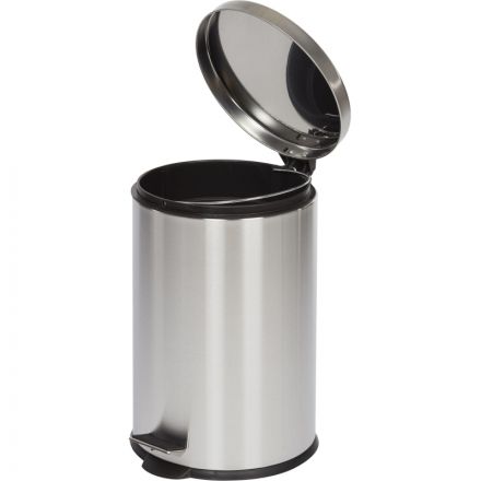 Ведро мусорное с педалью и доводчиком Luscan 20 л, матовое, нерж сталь