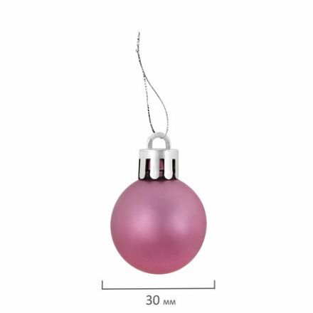 Шары новогодние ёлочные "Elegant Pink" 77 предметов, розовый/белый, ЗОЛОТАЯ СКАЗКА, 591715