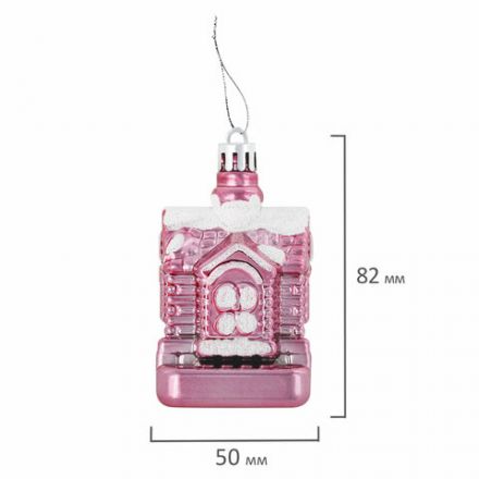 Шары новогодние ёлочные "Elegant Pink" 77 предметов, розовый/белый, ЗОЛОТАЯ СКАЗКА, 591715