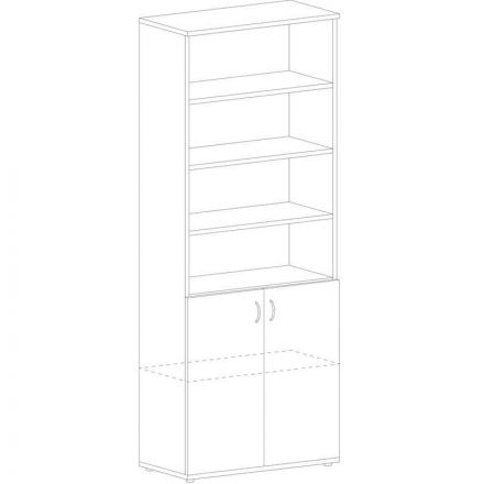 Шкаф IN Рондо комбинированный Ш-15н береза Шкаф IN Рондо комбинированный Ш-15н береза