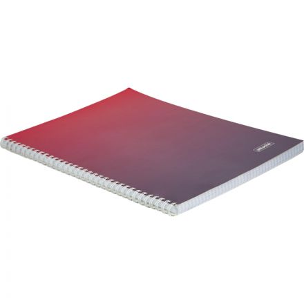 Тетрадь общая А4 96л Attache Градиент Малиновый клетка, 65г, греб, УФ-лак