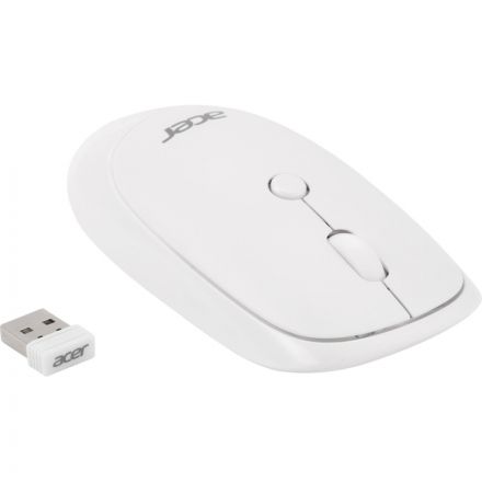 Мышь компьютерная Acer OMR138 белый (1600dpi) WLS USB (4кн) (ZL.MCEEE.01L)