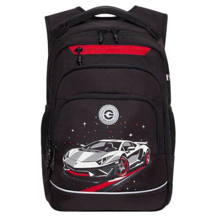 Рюкзак GRIZZLY школьный, анатомическая спинка, 2 отделения, для мальчиков, "YOUR ROUTE", 25х40х22 см, RB-550-1/2