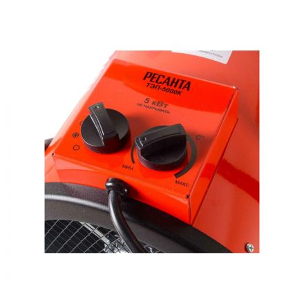 Пушка тепловая электрическая Ресанта ТЭП-5000К (круглая) Пушка тепловая электрическая Ресанта ТЭП-5000К (круглая)